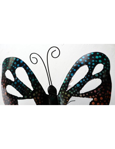 Farfalla decorativa in metallo dipinto...