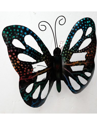 Farfalla decorativa in metallo dipinto...
