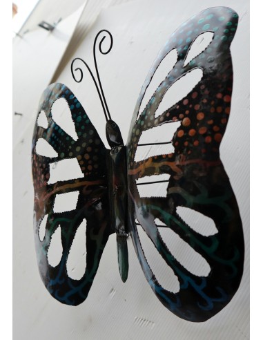 Farfalla decorativa in metallo dipinto...