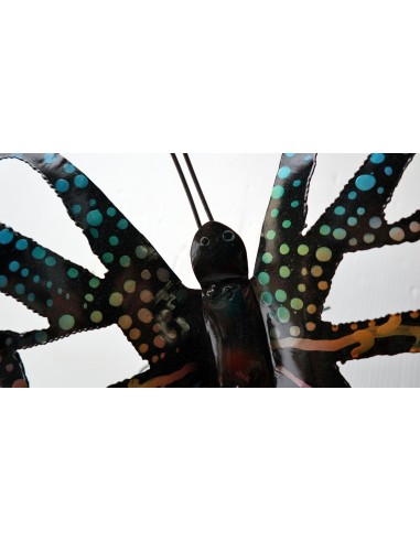 Farfalla decorativa in metallo dipinto...