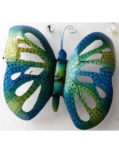 Farfalla decorativa in metallo dipinto...