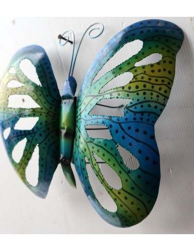Farfalla decorativa in metallo dipinto...