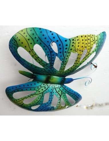 Farfalla decorativa in metallo dipinto...