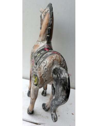 Cavallo imperiale in legno creato a mano cm...