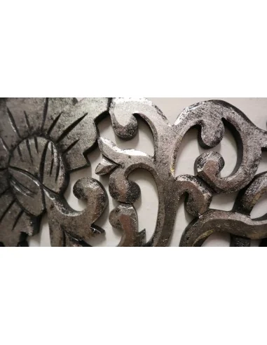 Pannello floreale in legno mdf traforato a mano...