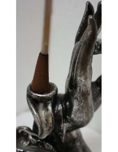 Fontana di fumo in resina mani di Buddha cm...