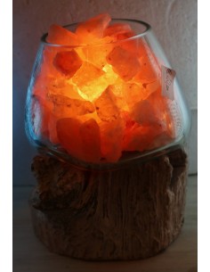 Lampada di Sale KG 1/2, in confezione regalo con scatolaSale dell'Himalaya  GROTTE TIBET sale rosa salgemma