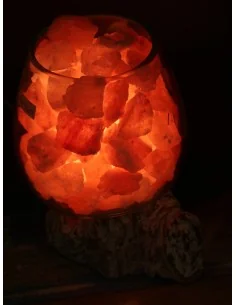 Lampada di sale irripetibile creata in vetro soffiato su... 2