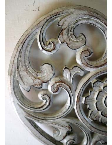 Pannello in legno mdf a forma di cuore bianco...