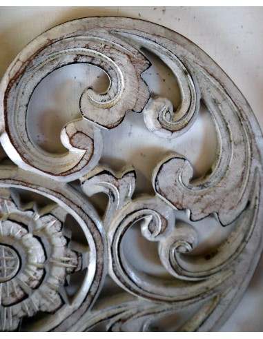 Pannello in legno mdf a forma di cuore bianco...