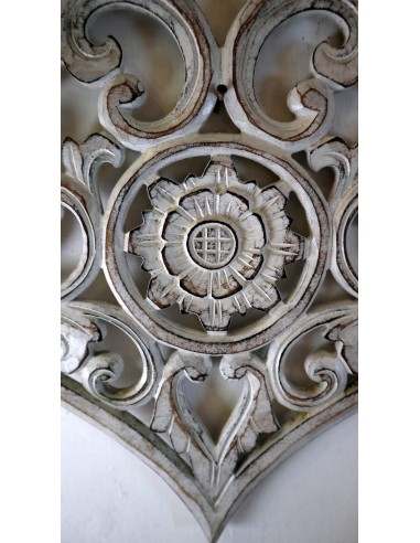 Pannello in legno mdf a forma di cuore bianco...