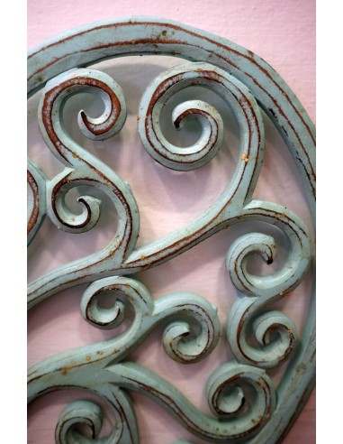 Pannello in legno mdf a forma di cuore verde...