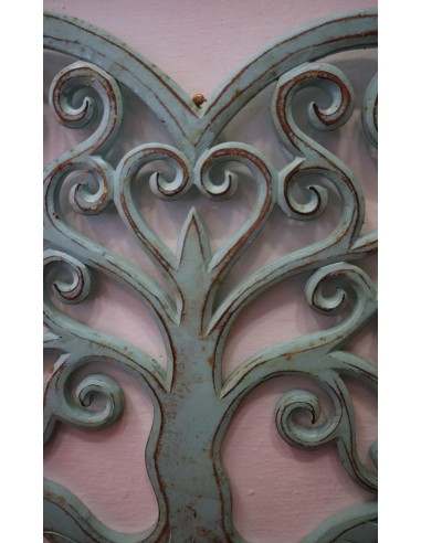 Pannello in legno mdf a forma di cuore verde...