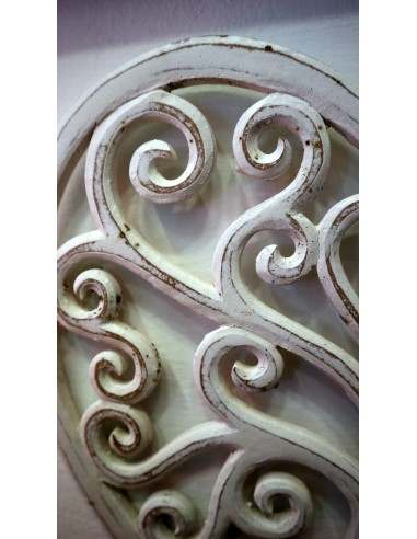 Pannello in legno mdf a forma di cuore bianco...