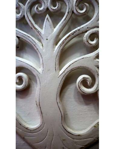 Pannello in legno mdf a forma di cuore bianco...