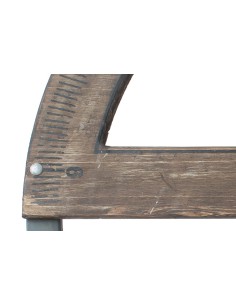 OROLOGIO GONIOMETRO DA APPENDERE IN LEGNO E METALLO 63x63 2