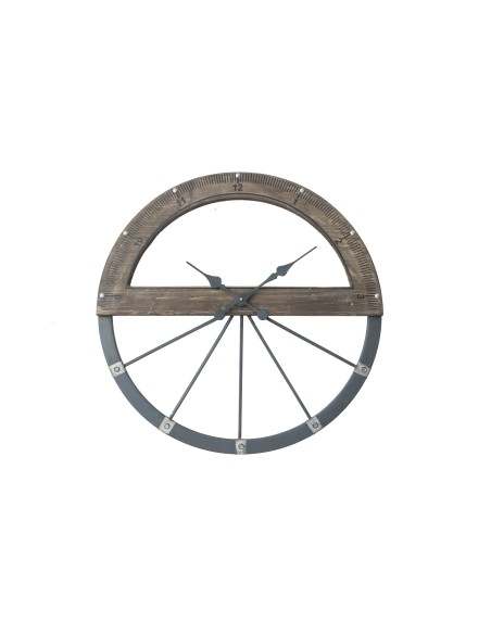 OROLOGIO GONIOMETRO DA APPENDERE IN LEGNO E METALLO 63x63