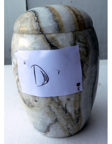 Porta scopino in onice anfora vaso chiaro e...