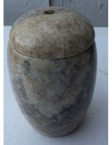 Porta scopino in onice anfora vaso chiaro e...