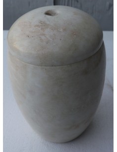Porta scopino in onice anfora vaso chiaro e marrone cm... 2