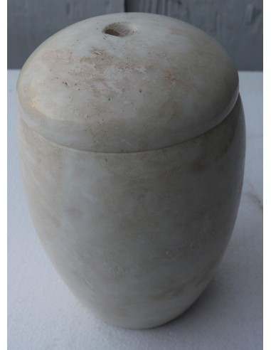 Porta scopino in onice anfora vaso chiaro e...