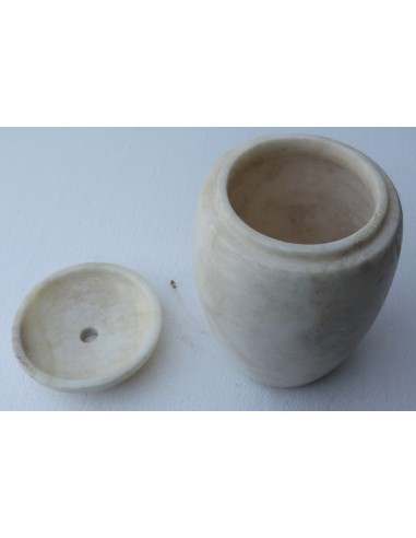 Porta scopino in onice anfora vaso chiaro e...