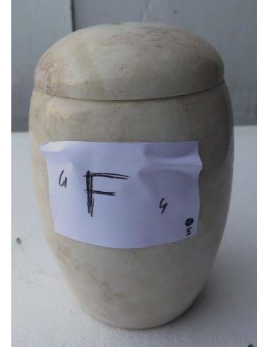 Porta scopino in onice anfora vaso chiaro e...