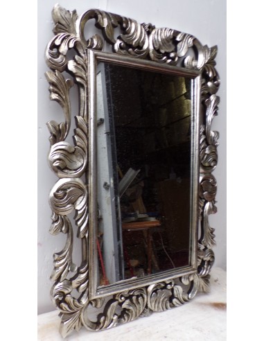 Specchio barocco in legno intarsiato cm 100x70...