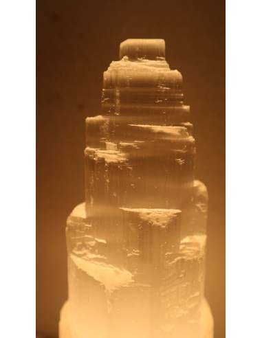 Lampada di cristallo di Selenite di montagna cm...