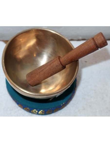 Piccola Campana Tibetana originale 100% gr 173 battuta a mano cm 9x5 metalli yoga