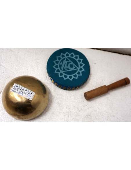 Piccola Campana Tibetana originale 100% gr 173 battuta a mano cm 9x5 metalli yoga