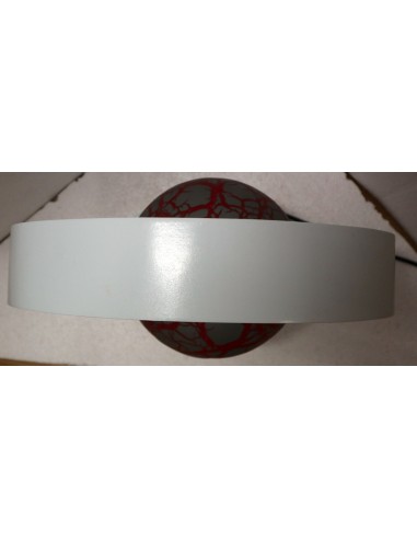 Lampada da tavolo bianca in MDF e sfera in...