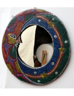 Specchio Luna diametro cm 38 aborigeno sole/luna sole in...