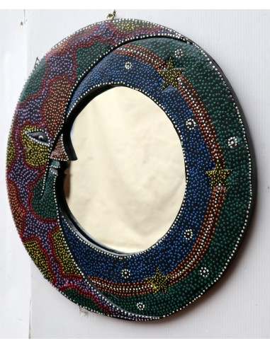 Specchio Luna diametro cm 38 aborigeno...