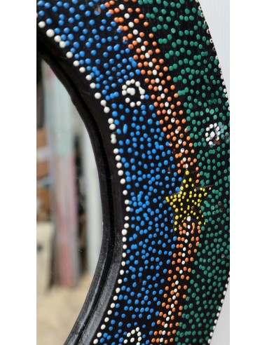 Specchio Luna diametro cm 38 aborigeno...