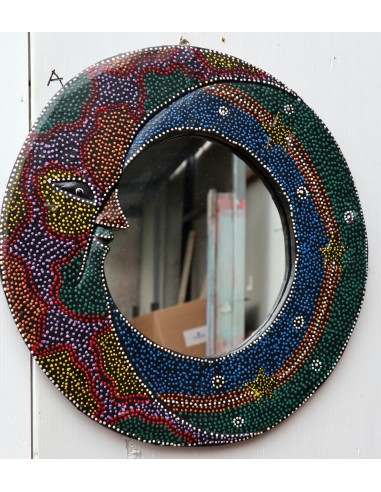 Specchio Luna diametro cm 38 aborigeno...