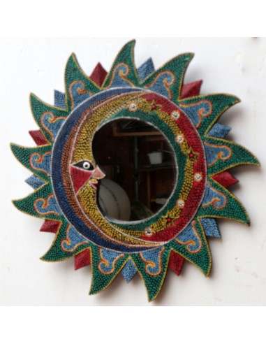 Specchio Sole Luna diametro cm 38 aborigeno...