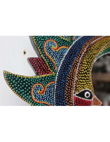 Specchio Sole Luna diametro cm 38 aborigeno...