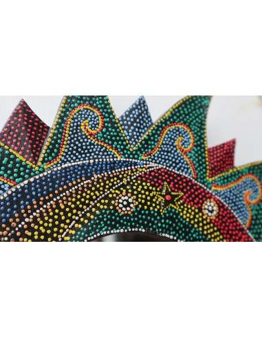 Specchio Sole Luna diametro cm 38 aborigeno...