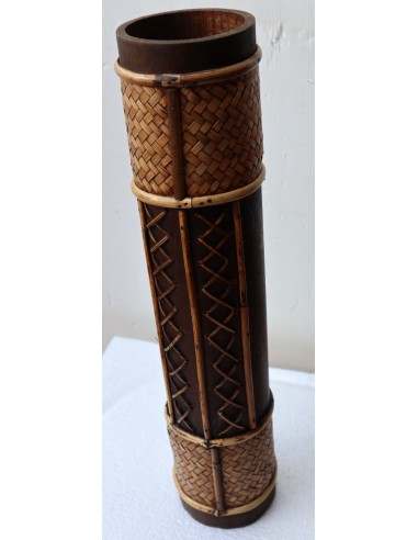 Vaso porta fiori Indonesiano legno di Bambù...