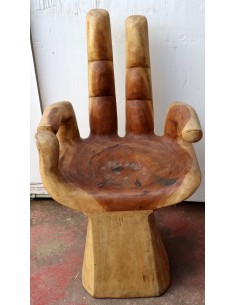 Sedia mano in legno massello denominato suar o noce... 2