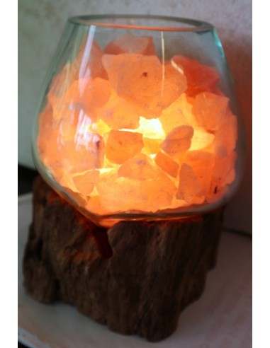 Lampada di sale irripetibile creata in vetro...