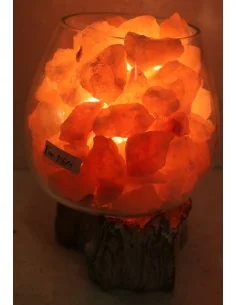 Lampada di sale irripetibile creata in vetro soffiato su... 2