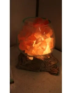 Lampada di sale irripetibile creata in vetro soffiato su... 2