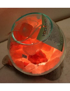 Lampada di sale irripetibile creata in vetro soffiato su... 2