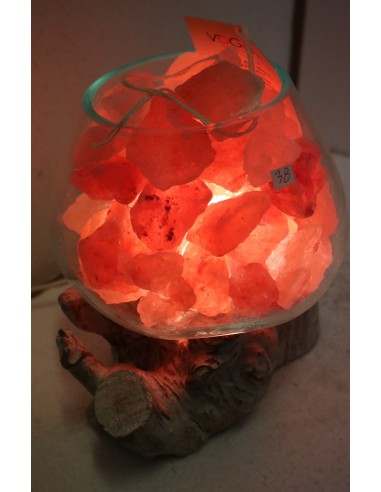 Lampada di sale irripetibile creata in vetro...