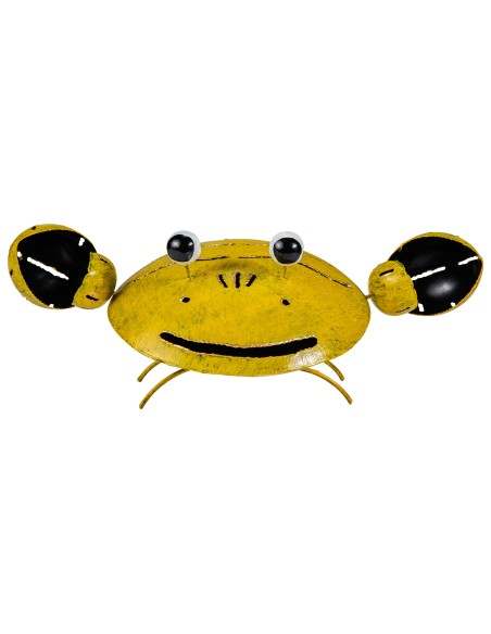 GRANCHIO PORTA ZAMPIRONE IN METALLO disp. arancio giallo blu brucia zampironi