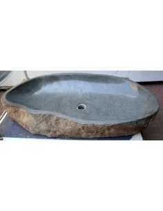 Grande lavandino pietra di fiume sasso lavabo bagno cm...