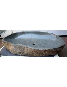 Grande lavandino pietra di fiume sasso lavabo bagno cm... 2