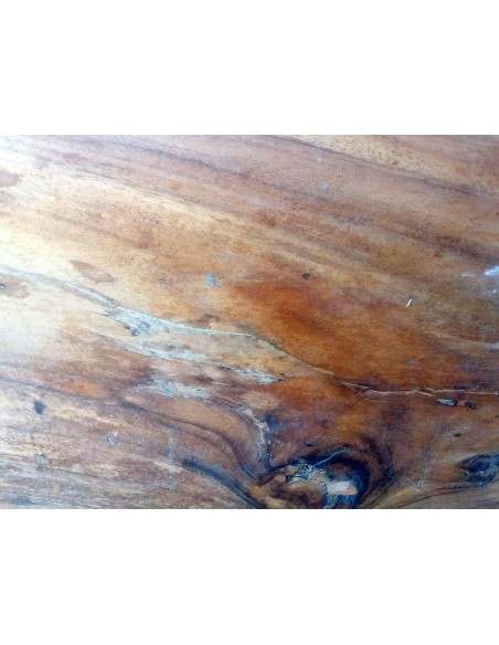 Piano in legno top massello suar o noce indiano e resina per bagno cm 100x50x6h tavola D1